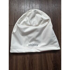 STUSSY REVERSIBLE TECH BEANIE SKULLCAP WHITE / ORANGE ❤️✅ BRAND NEW SHIPS ASAP